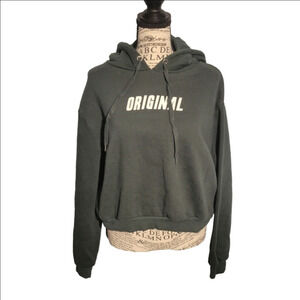 Hoodie H&M Divided Unisex Dark Green Size Large